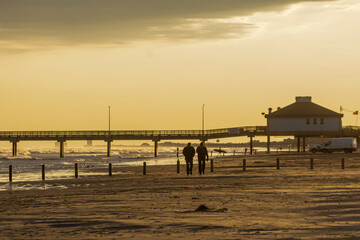 Autumn on Texas Gulf Coast, beach, sand, sea, nature, summer