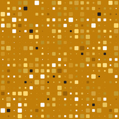 Geometric abstract background of golden squares