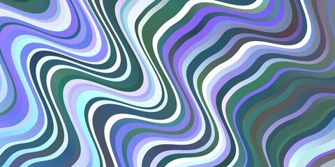 Light BLUE vector backdrop with bent lines.