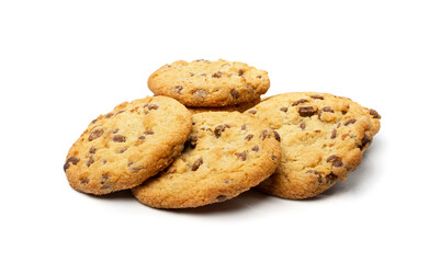 Simple Cookie Isolated, Oatmeal Sugar Bitten Cookies