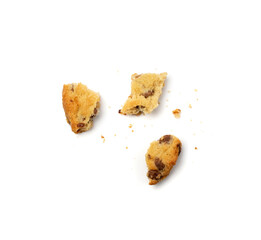 Simple Cookie Isolated, Oatmeal Sugar Bitten Cookies