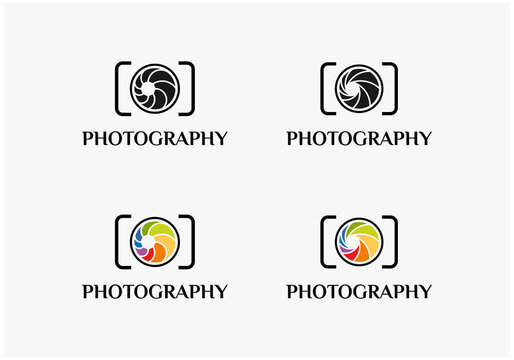 photography lens camera logo inspiration