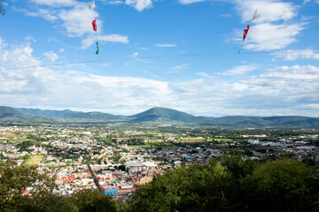 View from top of the Cerro de San Miguel in Atlixco, Puebla