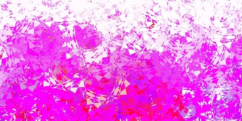 Light pink, red vector layout with triangle forms.