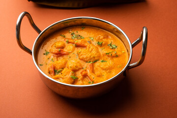 Prawns or shrimp or zinga masala curry