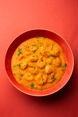 Prawns or shrimp or zinga masala curry