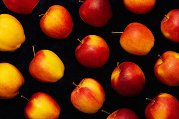 Beautiful apples form a texture for background and design