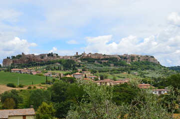 View to Orvieto in Umbria 