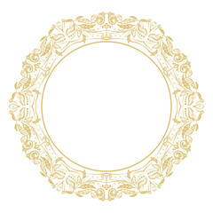 Circular baroque ornament.