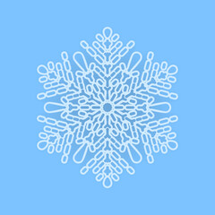 Abstract snowflake symbol.