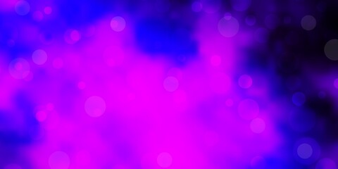 Light Purple vector background with spots.