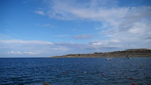 Ocean view from St. Pauls bay, Malta