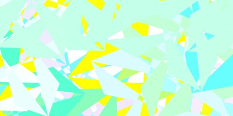 Light multicolor vector gradient polygon design.