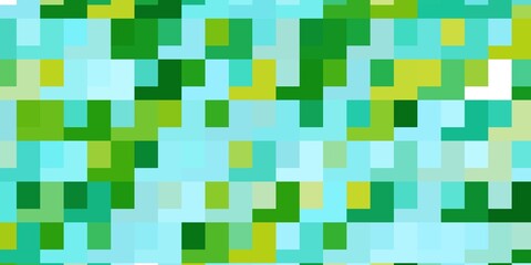 Light Blue, Green vector texture in rectangular style.