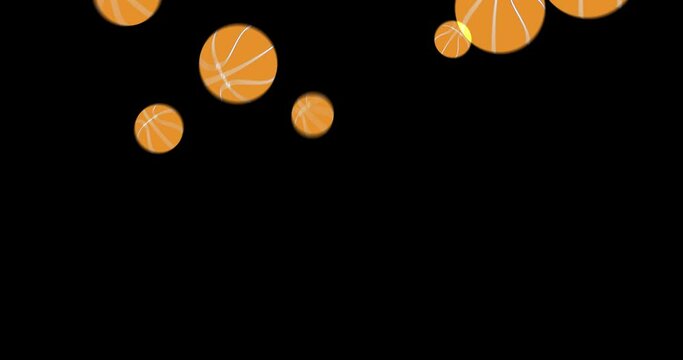 animation of baseball ball old sticker on a dark background