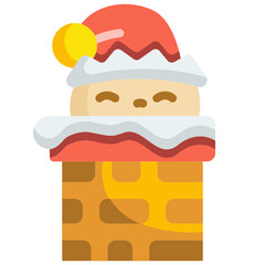 chimney flat icon