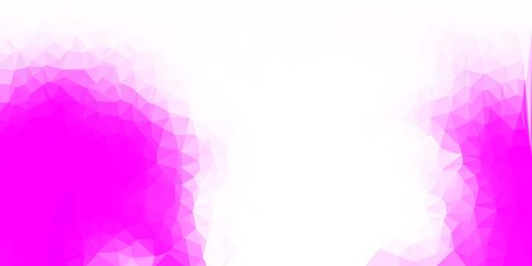 Light pink vector triangle mosaic design.