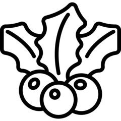 mistletoe line icon