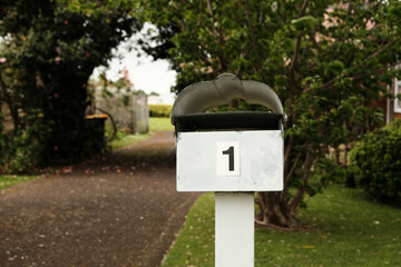 Mailbox in the city.