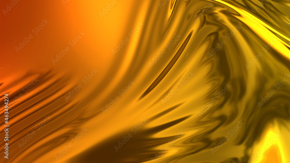 Poster 3d render beautiful folds of light shiny silk, like foil or metallic surface in full screen. beautif