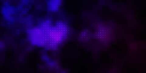 Dark Purple vector backdrop with dots.