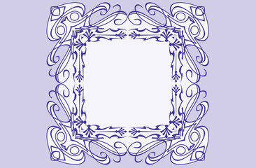 Jasne tło z ramką. © Hanna