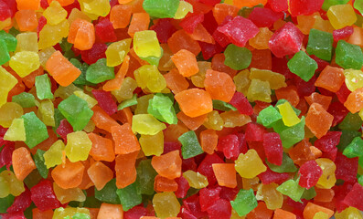 Dried pineapple crumb.