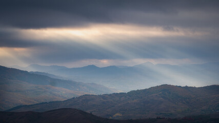 beautiful autumn on the hills