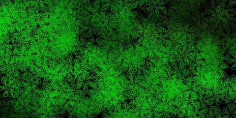 Dark green, yellow vector background with lines.