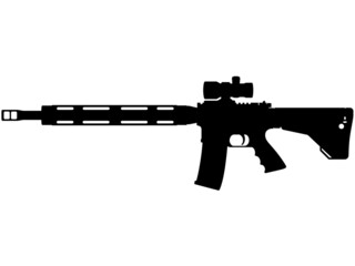 USA United States Army Rifle AR-15 m4 - m16 United States Armed Forces, Marine Corps and SWAT Police fully automatic machine gun American Tactical rifle officially AR-15 Carbine NATO Caliber - obrazy, fototapety, plakaty
