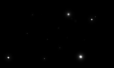 the white twinkling stars on black. the sky viewed from the ground for creative design background.