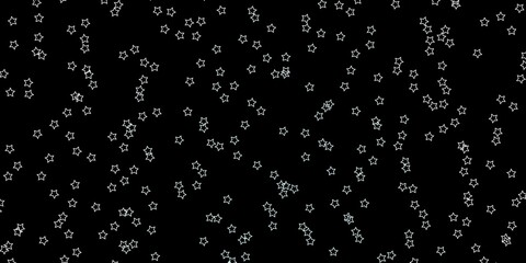 Dark BLUE vector pattern with abstract stars.