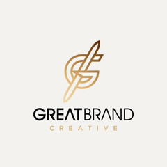 Initial letter U design logo element template for luxury company branding