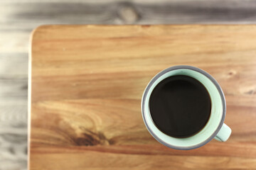 Wooden Desk From Above