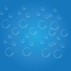 Natural realistic bubble illustration vector design