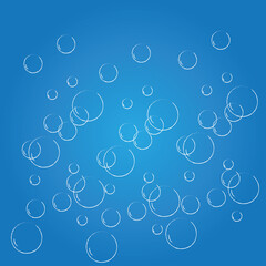Natural realistic bubble illustration vector design