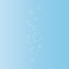 Natural realistic bubble illustration vector design