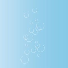 Natural realistic bubble illustration vector design