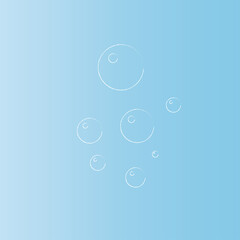 Natural realistic bubble illustration vector design