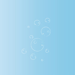 Natural realistic bubble illustration vector design
