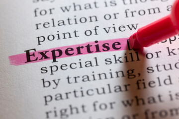 Fototapeta premium definition of expertise