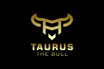Letter A logo, Bull logo,head bull logo, monogram Logo Design Template Element