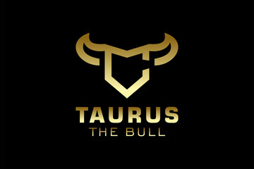 Letter C logo, Bull logo,head bull logo, monogram Logo Design Template Element © Catharsis