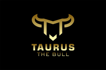 Letter M logo, Bull logo,head bull logo, monogram Logo Design Template Element