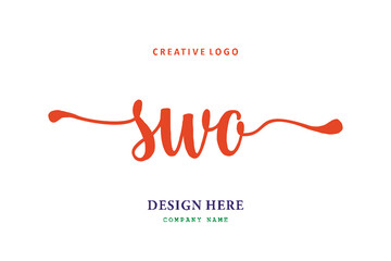 SWO lettering logo is simple, easy to understand and authoritative