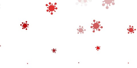 Light orange vector texture with disease symbols.