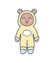 baby with bodysuit cartoon