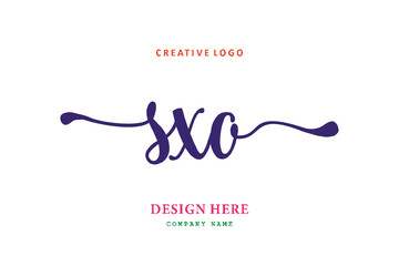 SXO lettering logo is simple, easy to understand and authoritative