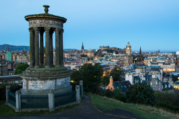 Edinburgh skyline as viewed from the Calton Hill.
