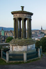 Fototapeta na wymiar Edinburgh skyline as viewed from the Calton Hill.